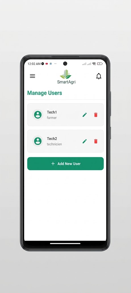 SmartAgri app promotional banner showing IoT farming features and mobile screens